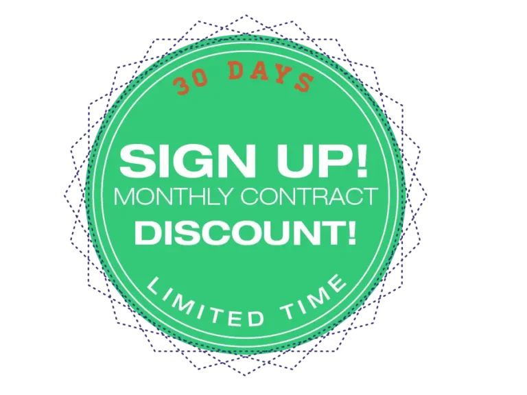 Monthly discount 30 days limited time